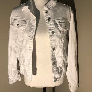 New White Denim Jacket. Size XL
